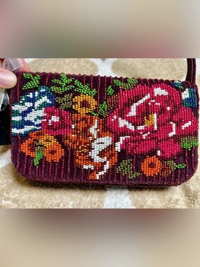 Viral TJ MAXX Beaded Floral Shoulder Bag Purse